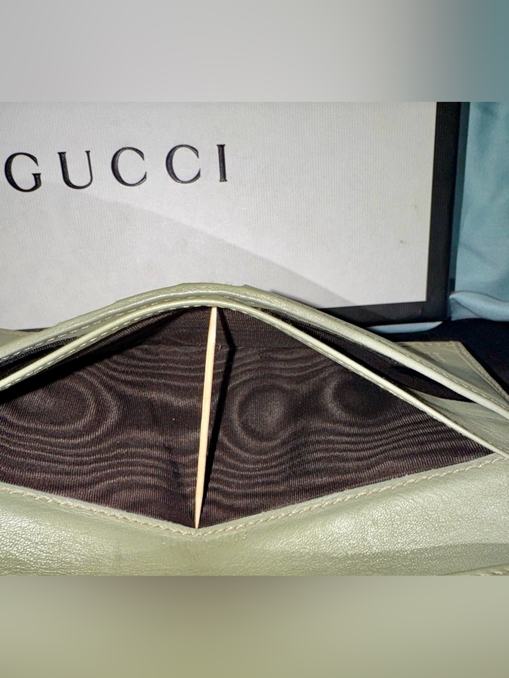 Gucci GG Canvas Heart Continental Wallet Tan Leather w/ Box Dust Bag COA - Picture 11 of 16